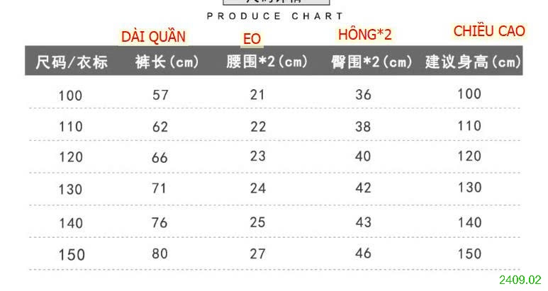 25HA2409.02 - QUẦN DÀI BÉ TRAI KACADY