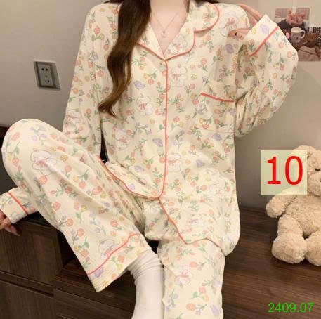 25HA2409.07 - BỘ PIZAMA NỮ THU ĐÔNG MẶC NHÀ