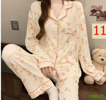 25HA2409.07 - BỘ PIZAMA NỮ THU ĐÔNG MẶC NHÀ