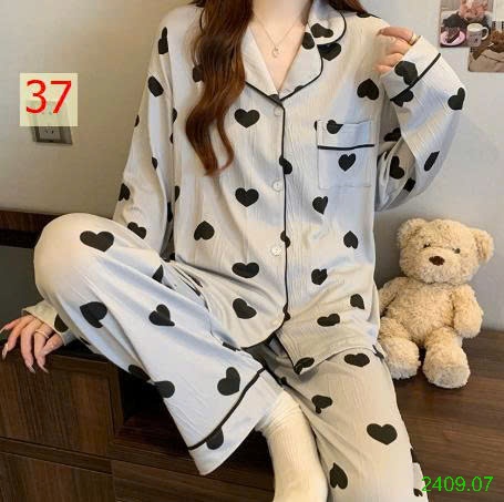 25HA2409.07 - BỘ PIZAMA NỮ THU ĐÔNG MẶC NHÀ