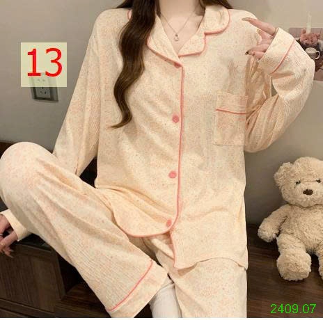 25HA2409.07 - BỘ PIZAMA NỮ THU ĐÔNG MẶC NHÀ