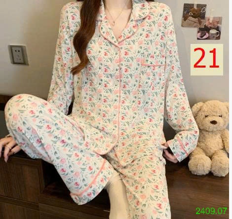 25HA2409.07 - BỘ PIZAMA NỮ THU ĐÔNG MẶC NHÀ