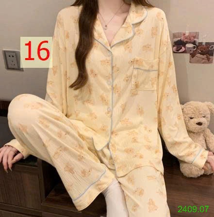 25HA2409.07 - BỘ PIZAMA NỮ THU ĐÔNG MẶC NHÀ