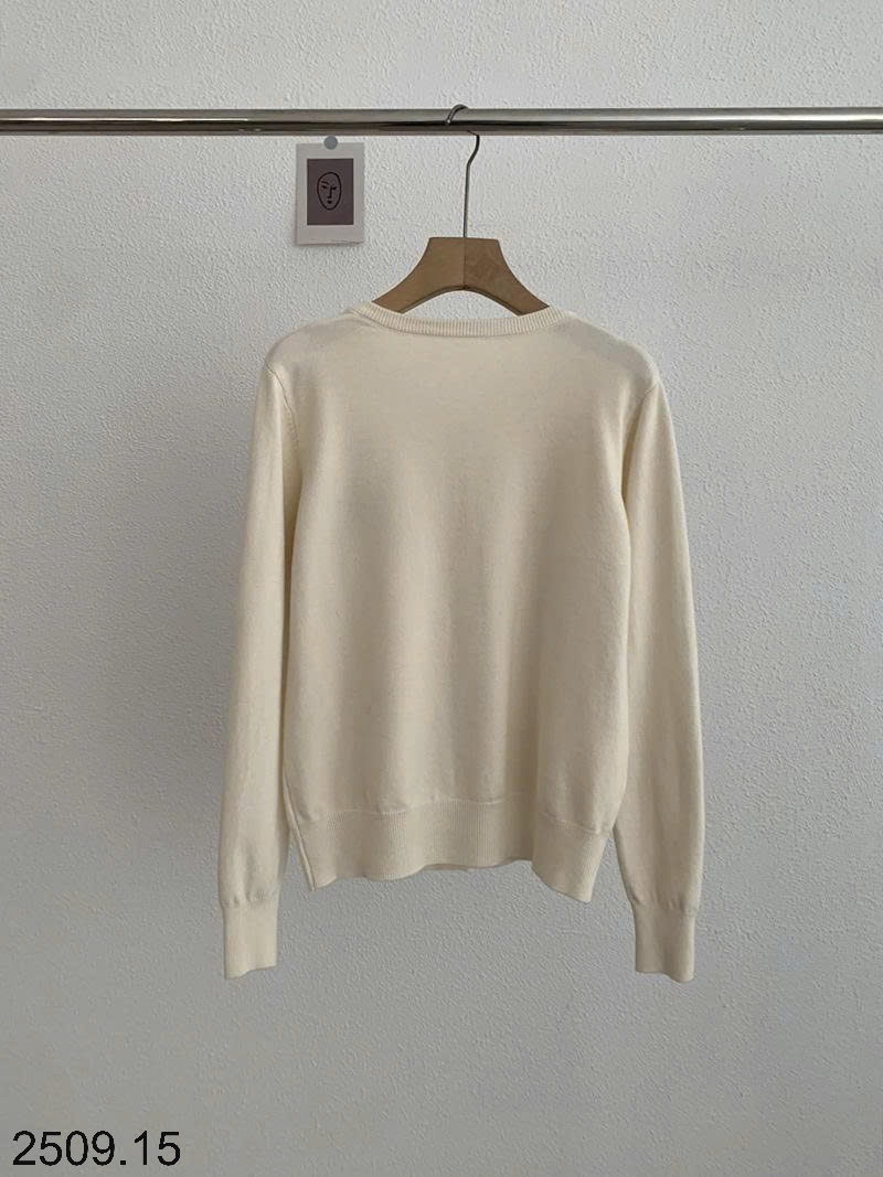 25HA2509.15 - ÁO CARDIGAN DỆT KIM DÀI TAY THÊU GẤU