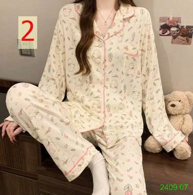 25HA2409.07 - BỘ PIZAMA NỮ THU ĐÔNG MẶC NHÀ