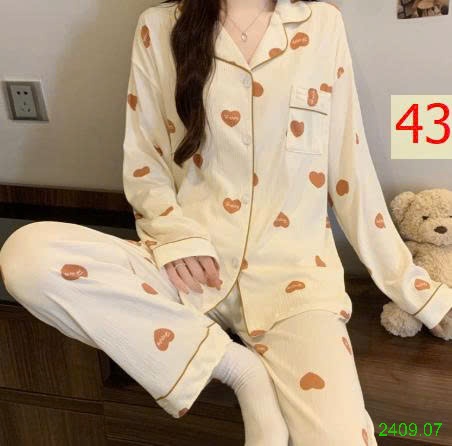 25HA2409.07 - BỘ PIZAMA NỮ THU ĐÔNG MẶC NHÀ