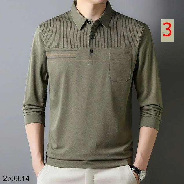 25HA2509.14 - ÁO POLO PHỐI KẺ CHO NAM