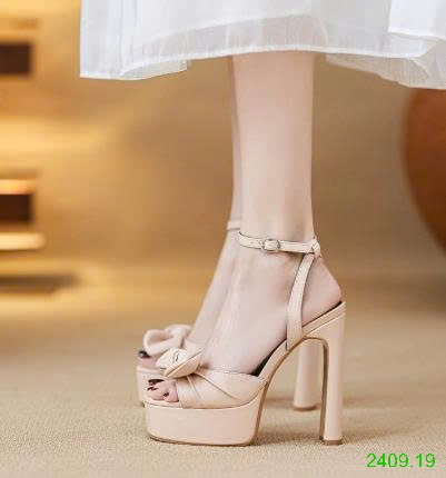 25HA2409.19 - SANDAL CAO GÓT ĐÍNH NƠ