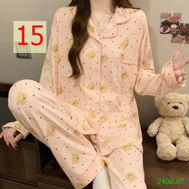 25HA2409.07 - BỘ PIZAMA NỮ THU ĐÔNG MẶC NHÀ