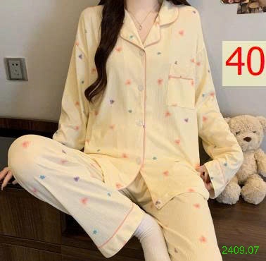 25HA2409.07 - BỘ PIZAMA NỮ THU ĐÔNG MẶC NHÀ