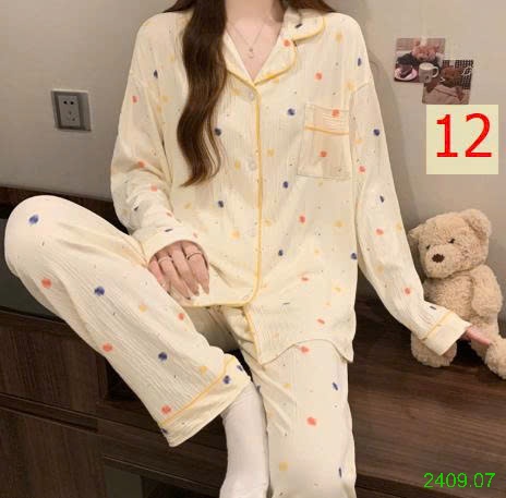 25HA2409.07 - BỘ PIZAMA NỮ THU ĐÔNG MẶC NHÀ