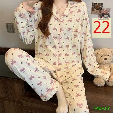 25HA2409.07 - BỘ PIZAMA NỮ THU ĐÔNG MẶC NHÀ