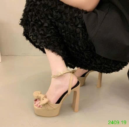 25HA2409.19 - SANDAL CAO GÓT ĐÍNH NƠ