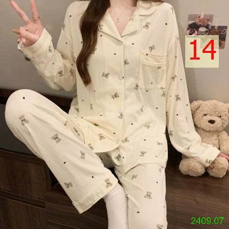 25HA2409.07 - BỘ PIZAMA NỮ THU ĐÔNG MẶC NHÀ