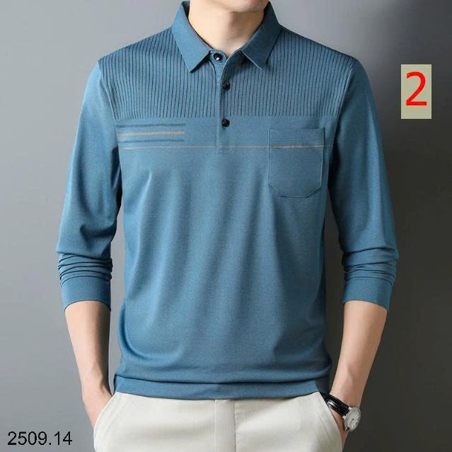 25HA2509.14 - ÁO POLO PHỐI KẺ CHO NAM