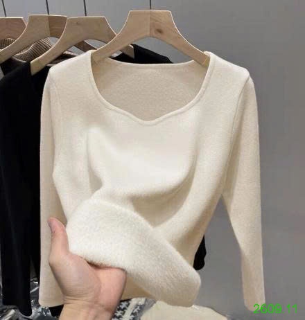 25HA2609.11 - ÁO LÓT LÔNG CỔ V CHO NỮ