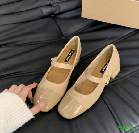 25HA2609.01 - GIÀY MARRY JANE ĐẾ VUÔNG GÓT THẤP