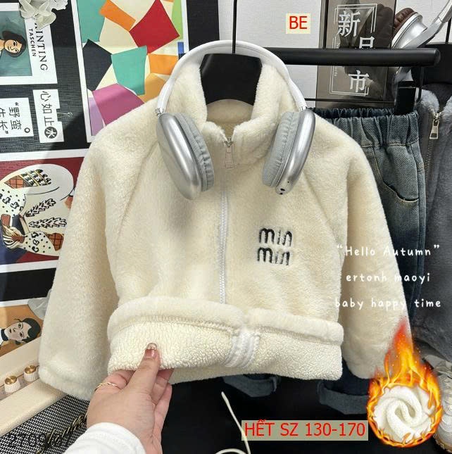 25HA2709.07 - ÁO KHOÁC LÔNG CỪU MINMIN