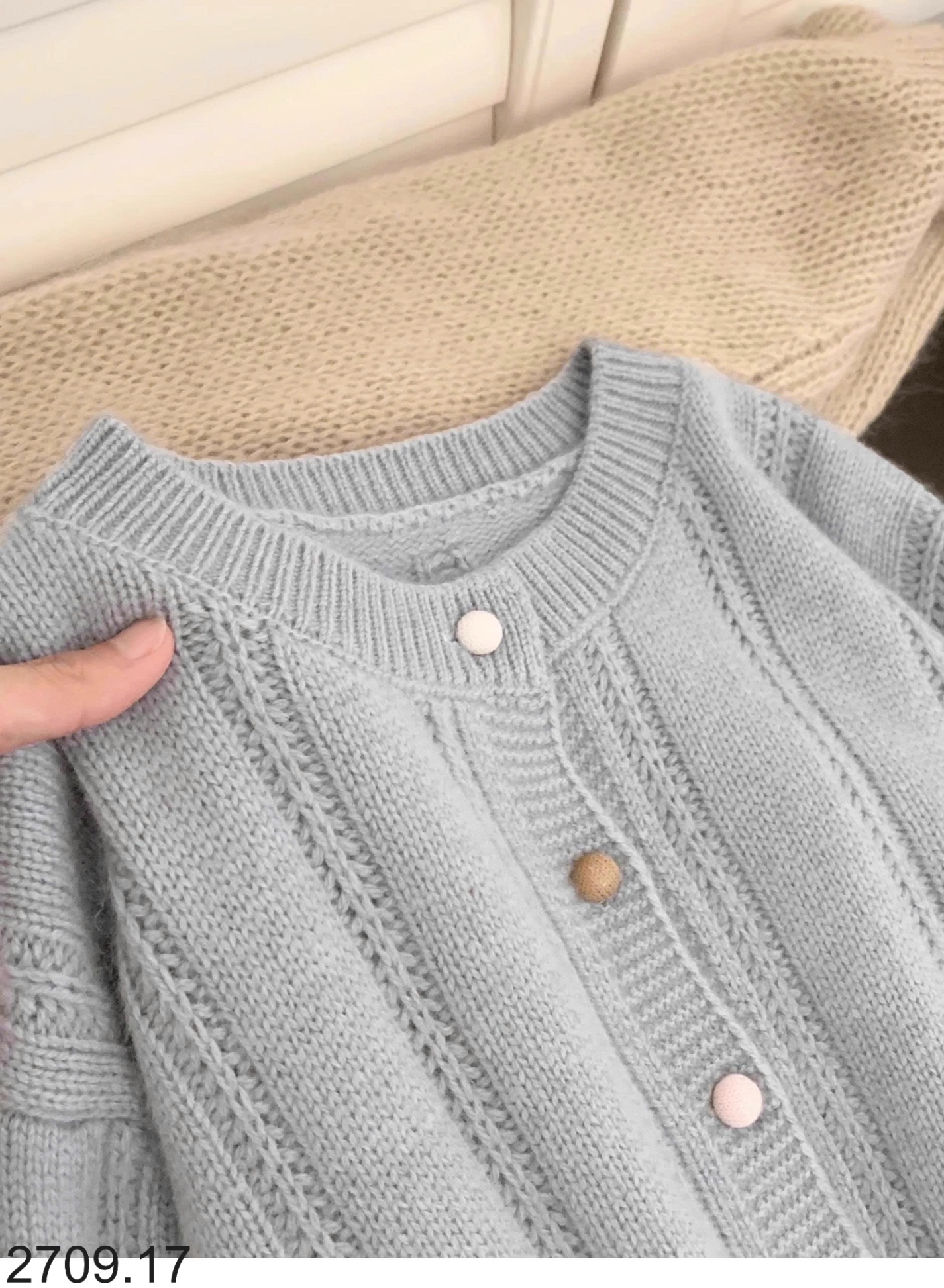 25HA2709.17 - ÁO CARDIGAN LEN CHO NỮ