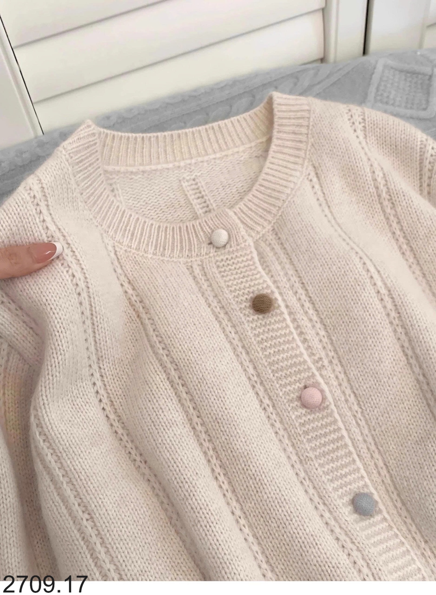 25HA2709.17 - ÁO CARDIGAN LEN CHO NỮ