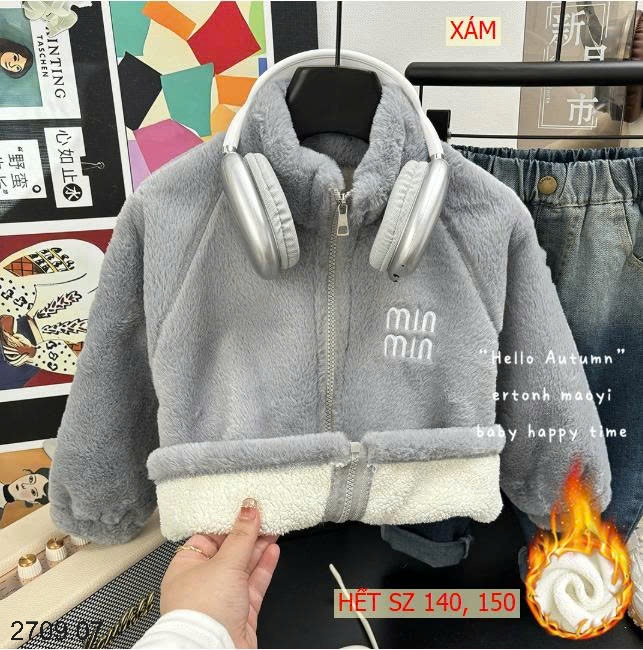 25HA2709.07 - ÁO KHOÁC LÔNG CỪU MINMIN