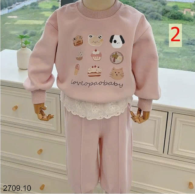 25HA2709.10 - BỘ NỈ BÉ GÁI
