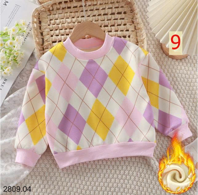 25HA2809.04 - SET 2 ÁO NỈ LÓT LÔNG CHO BÉ YÊU