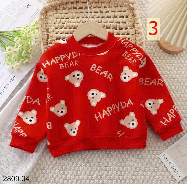 25HA2809.04 - SET 2 ÁO NỈ LÓT LÔNG CHO BÉ YÊU