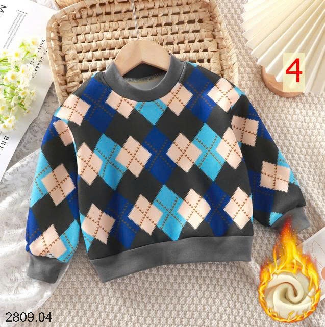 25HA2809.04 - SET 2 ÁO NỈ LÓT LÔNG CHO BÉ YÊU