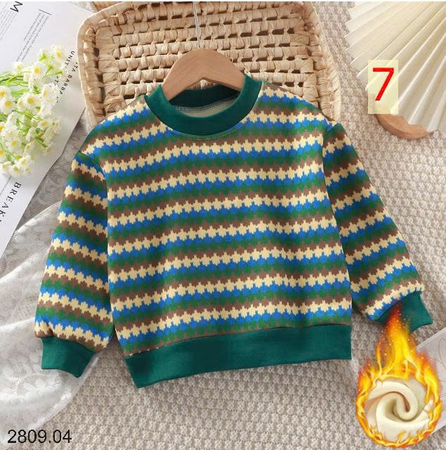 25HA2809.04 - SET 2 ÁO NỈ LÓT LÔNG CHO BÉ YÊU
