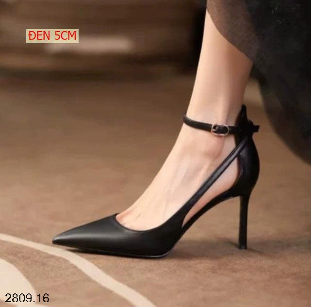 25HA2809.16 - GIÀY CAO GÓT MŨI NHỌN THỜI TRANG