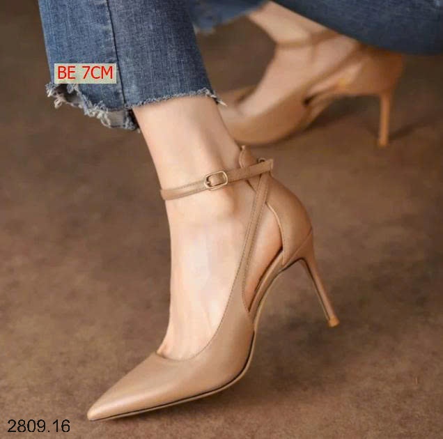 25HA2809.16 - GIÀY CAO GÓT MŨI NHỌN THỜI TRANG