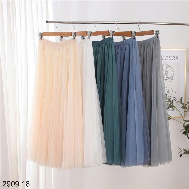 25HA2909.18 - CHÂN VÁY VOAN MIDI NỮ
