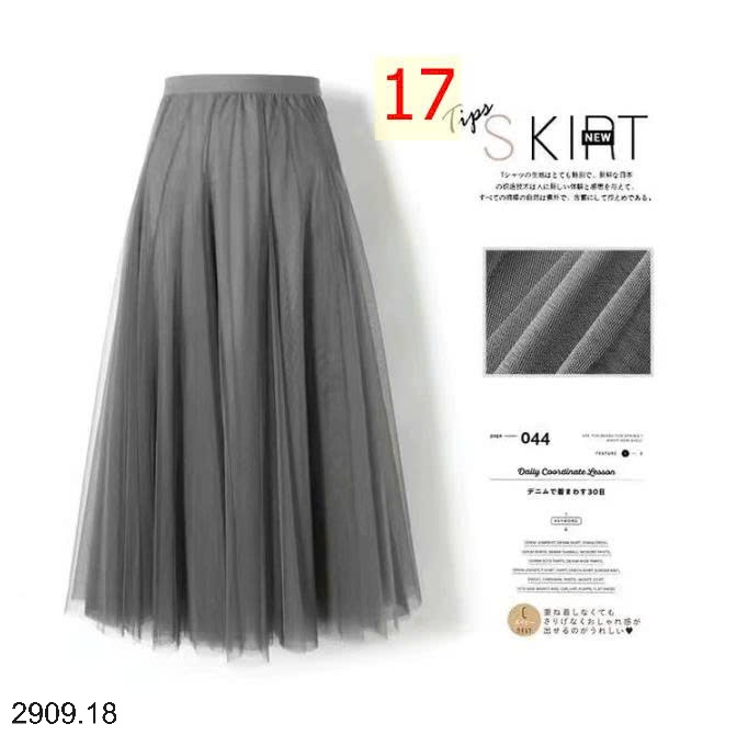 25HA2909.18 - CHÂN VÁY VOAN MIDI NỮ