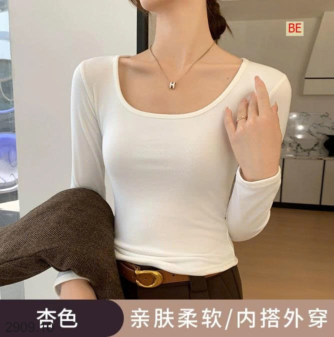25HA2909.10 - ÁO NỈ CỔ VUÔNG CHO NỮ