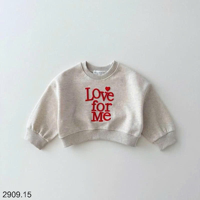 25HA2909.15 - BỘ NỈ BÉ GÁI LOVE FOR ME