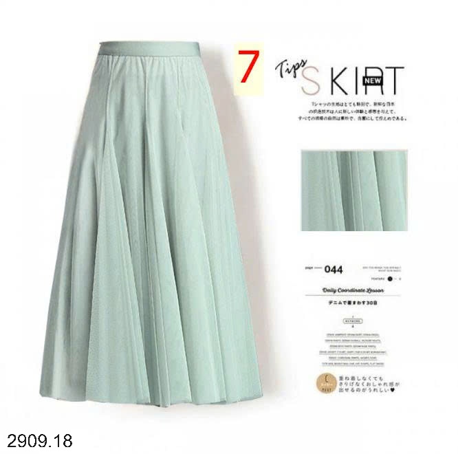 25HA2909.18 - CHÂN VÁY VOAN MIDI NỮ