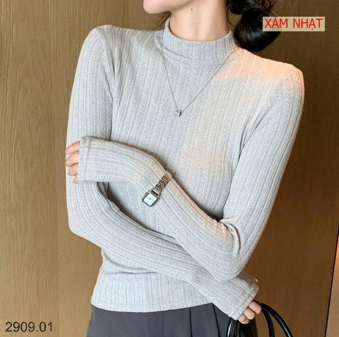 25HA2909.01 - ÁO GIỮ NHIỆT DỆT KIM MỎNG