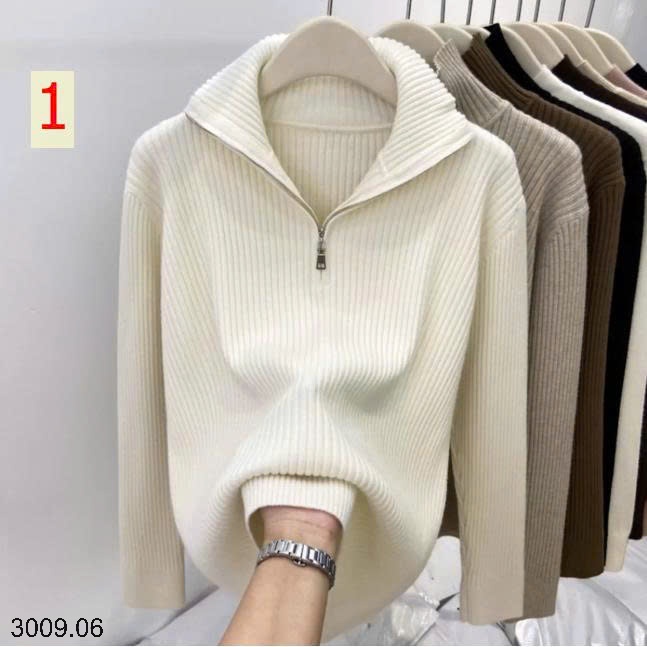 25HA3009.06 - ÁO LEN CHUI ĐẦU CỔ KHÓA