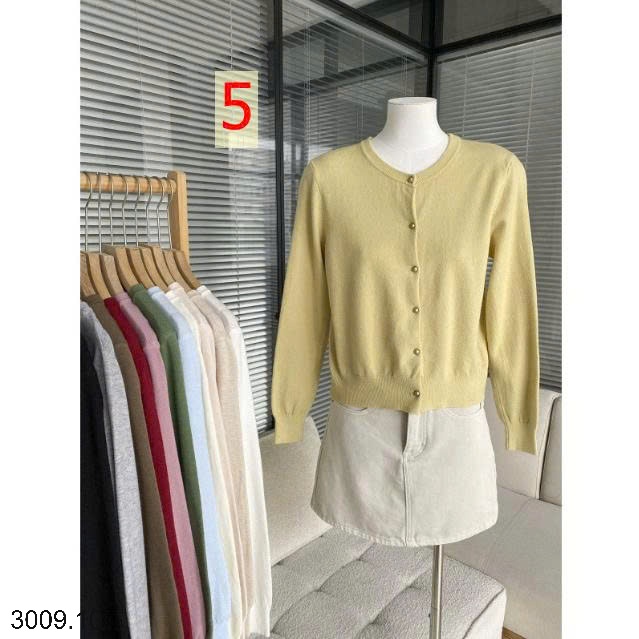 25HA3009.10 - ÁO LEN CARDIGAN MỎNG NỮ