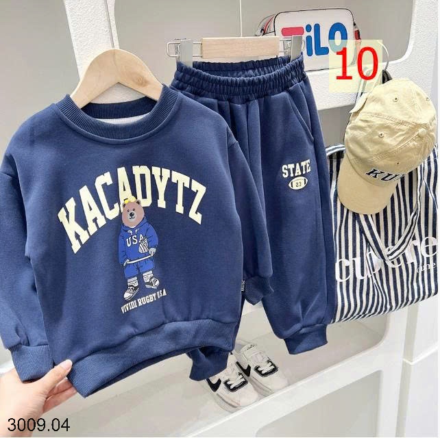 25HA3009.04 - BỘ NỈ KACADY CHO BÉ YÊU