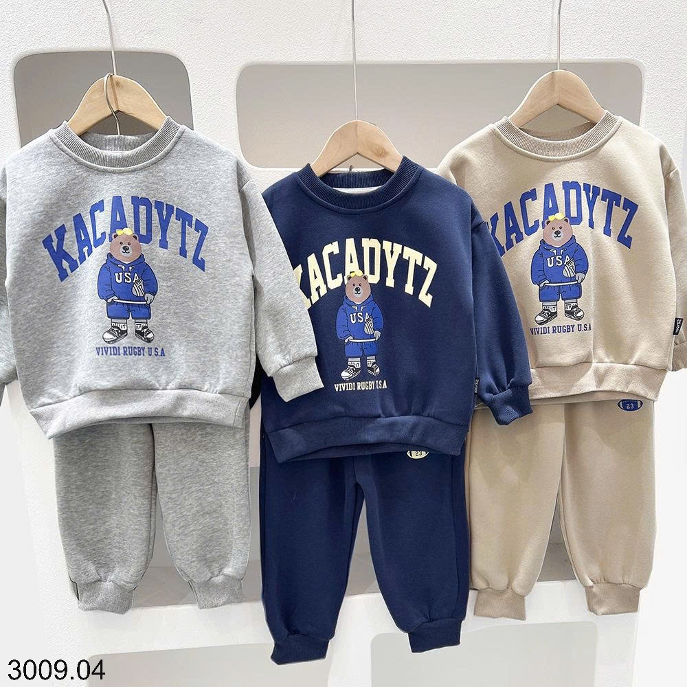 25HA3009.04 - BỘ NỈ KACADY CHO BÉ YÊU