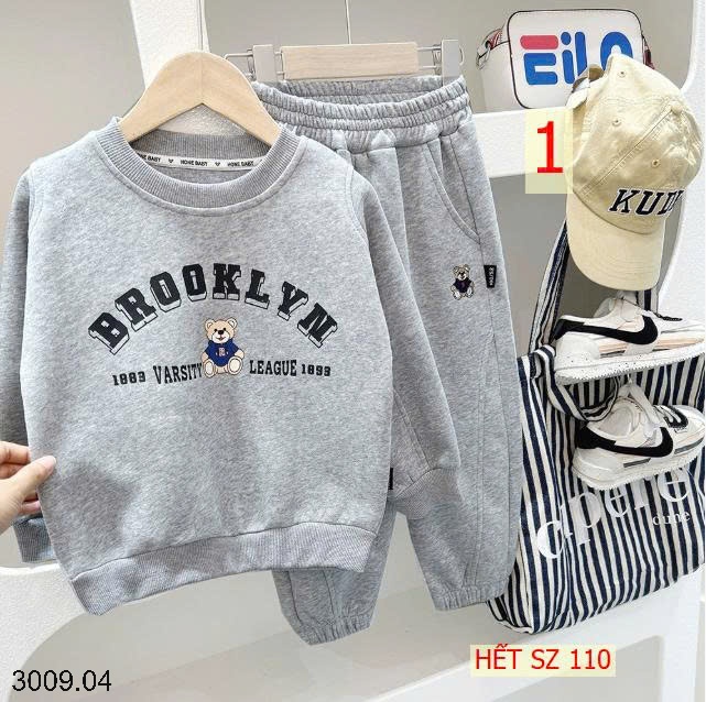25HA3009.04 - BỘ NỈ KACADY CHO BÉ YÊU