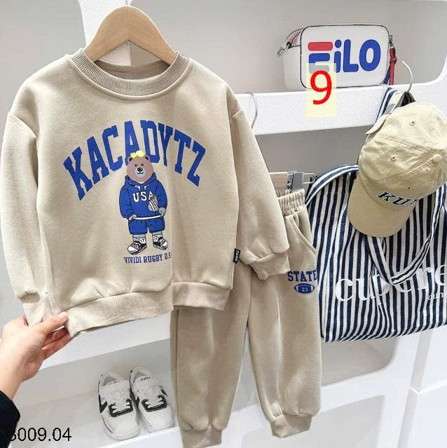 25HA3009.04 - BỘ NỈ KACADY CHO BÉ YÊU