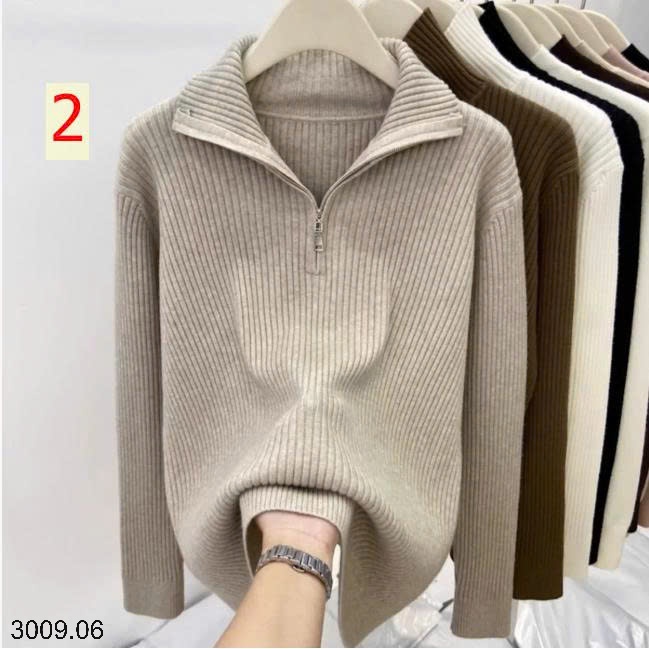 25HA3009.06 - ÁO LEN CHUI ĐẦU CỔ KHÓA