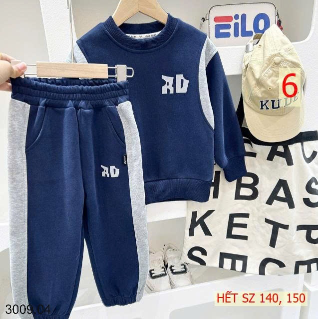 25HA3009.04 - BỘ NỈ KACADY CHO BÉ YÊU