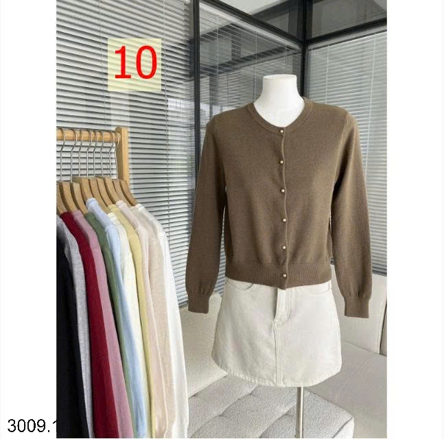 25HA3009.10 - ÁO LEN CARDIGAN MỎNG NỮ