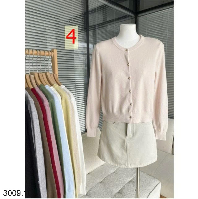 25HA3009.10 - ÁO LEN CARDIGAN MỎNG NỮ