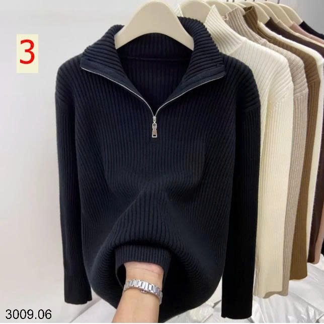 25HA3009.06 - ÁO LEN CHUI ĐẦU CỔ KHÓA