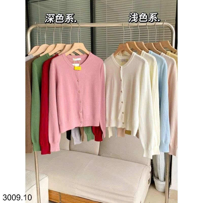 25HA3009.10 - ÁO LEN CARDIGAN MỎNG NỮ